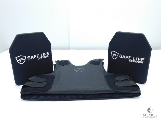 Safe Life Defense Armored Plate Carrier with Two Rifle Level Plates