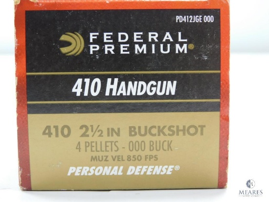 20 Rounds Federal Premium .410 2 1/2" Buckshot 850 FPS