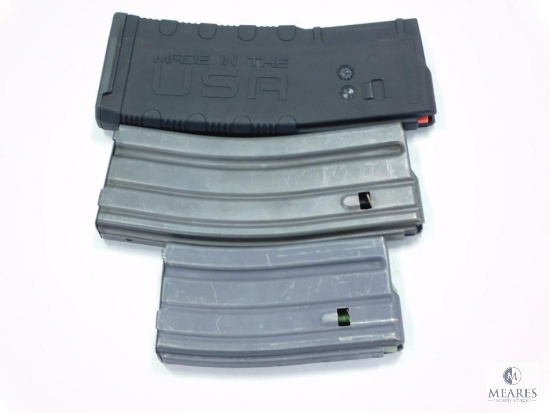 Three AR15 5.56 Rifle Magazines