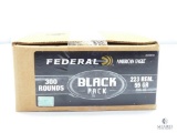 300 Rounds Federal American Eagle, 223 Remington, 55 Grain FMJ BT