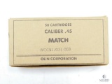 50 Cartridges Caliber .45 Match