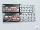 100 Rounds CCI Blazer 9mm Ammo. 115 Grain FMJ