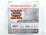 25 Rounds Shotgun Shells, Winchester Super X .410 Gauge, 2 1/2
