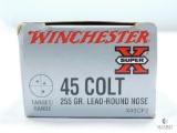 20 Rounds Winchester Super X .45 Colt 255 Grain Lead Round Nose