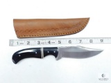 New Fixed Blade Hunter with Leather Sheath
