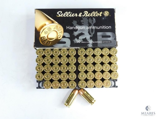 50 Rounds Sellier & Bellot .45 ACP 230 Grain