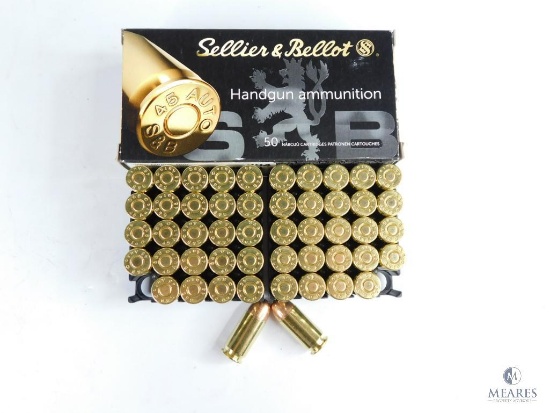 50 Rounds Sellier & Bellot .45 ACP 230 Grain