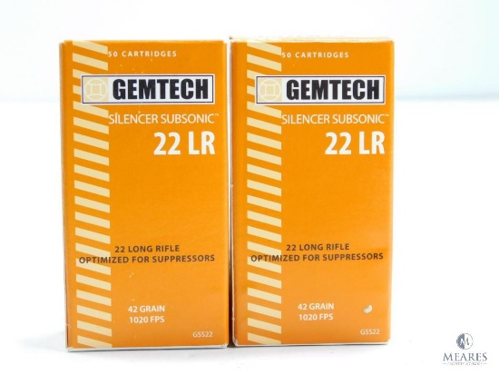 100 Rounds Gemtech Subsonic 22 LR