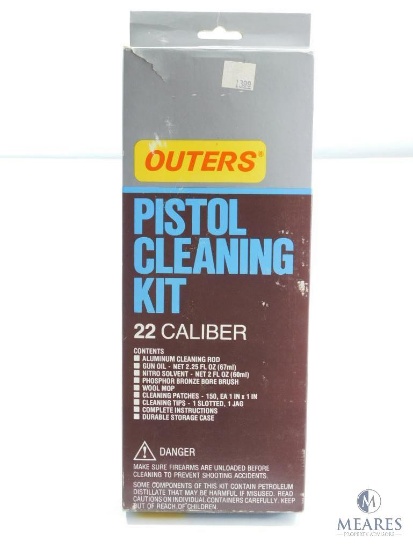 Outers Pistol Cleaning Kit For 22 Caliber