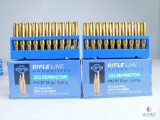 40 Rounds PPU 223 Remington FMJ BT, 55 Grain