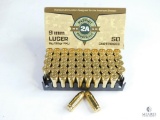 50 Rounds 9mm Luger Patriot 2A Sports, LLC 8g/124gr FMJ