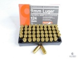 50 Rounds Aguila 9mm Luger 124 Grain FMJ
