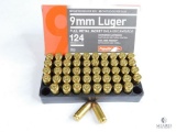 50 Rounds Aguila 9mm Luger 124 Grain FMJ