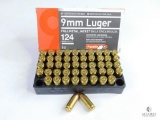 50 Rounds Aguila 9mm Luger 124 Grain FMJ