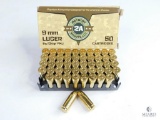 50 Rounds 9mm Luger Patriot 2A Sports, LLC 8g/124gr FMJ