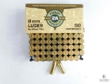 50 Rounds 9mm Luger Patriot 2A Sports, LLC 8g/124gr FMJ