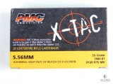 20 Rounds PMC X-Tac 5.56mm FMJ-BT, 55 Grain