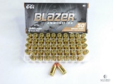 50 Rounds CCI Blazer 9mm Luger 115 Grain FMJ
