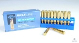 20 Rounds PPU 223 Remington, FMJ BT 55 Grain