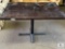 Four-top Restaurant Table Wood Top with Metal Base