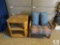 Chair with Cushions and End Table