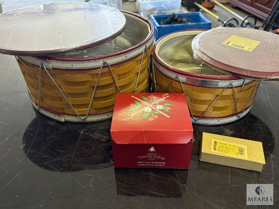 Longaberger 2012 Holiday Collection Drum Set