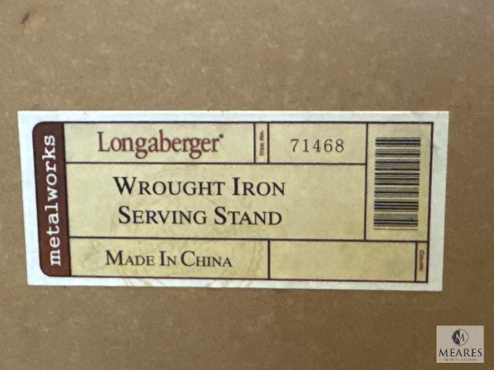 Longaberger Wrought Iron Serving Stand