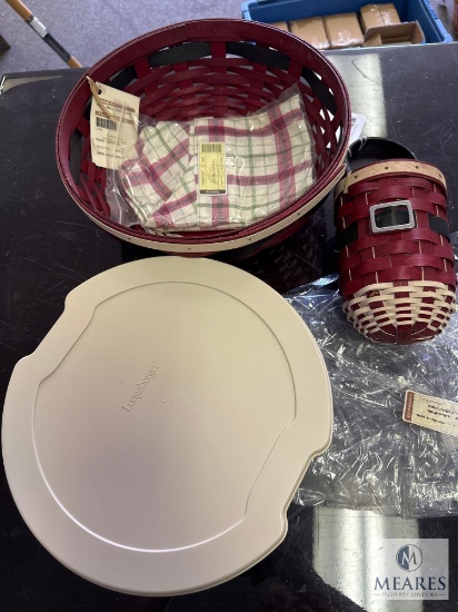 Longaberger Basket and Bakeware Lot
