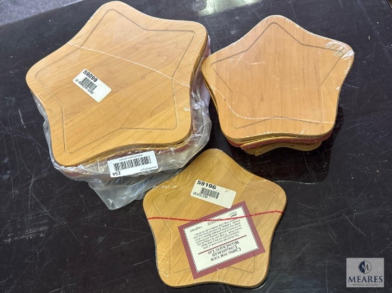 Three Longaberger Shining Star Baskets