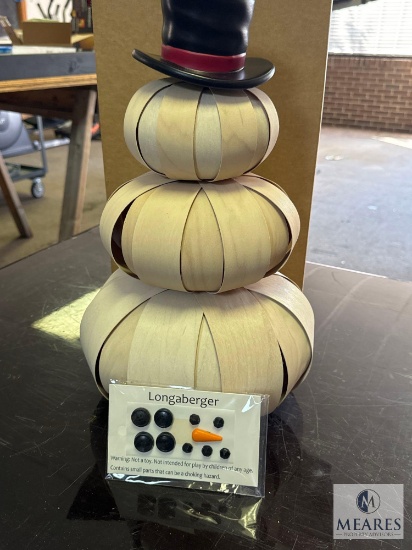 Longaberger Top Hat Snowman