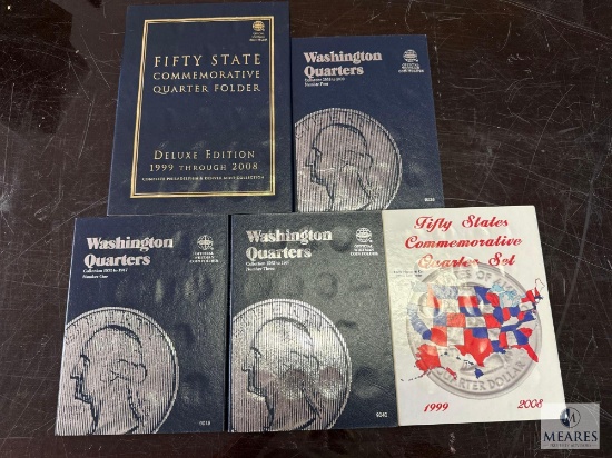 Washington Quarter Collector Books - Some with Clad Coins