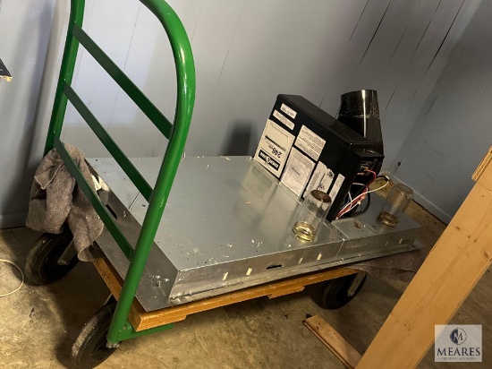 Rolling Cart with Jenn-Air Drop-in Stove