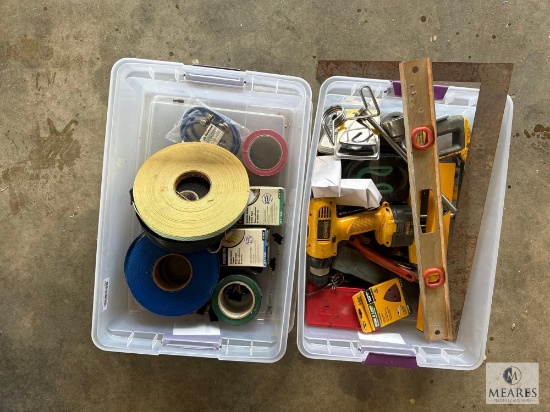 Mixed Hand Tool Lot with Carpet Tape