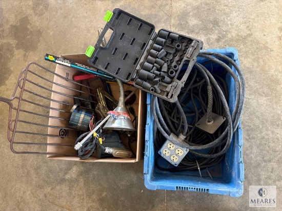 Mixed Lot of Hand Tools and Hardware