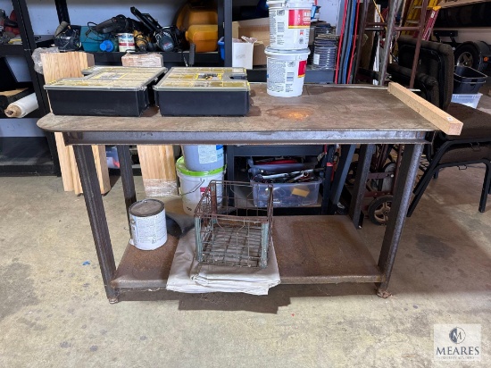 Welding Metal Table and Over 40 Pounds of Hardware