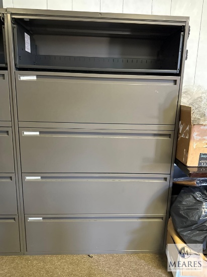 Metal Five Drawer Filing Cabinet 42 x 65