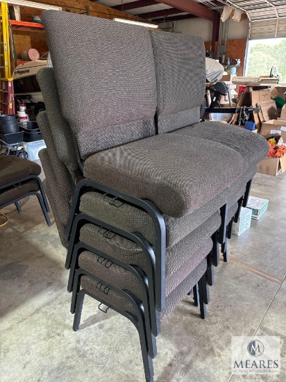 Group of 10 Stacking Chairs