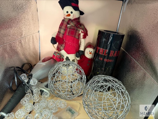 Lighted Bar Light, Massager and Christmas Items