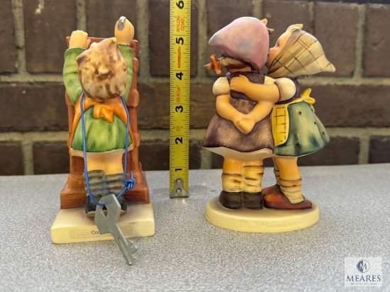 Hummel "Telling Her Secrets" and Little Thrifty Bank with Key