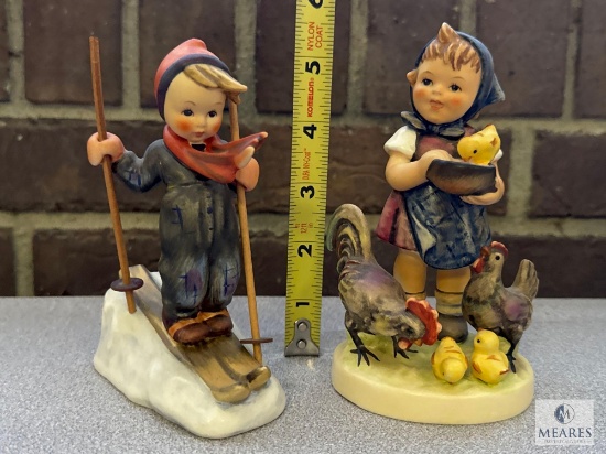 Hummel Skier and Hummel "Feeding Time"