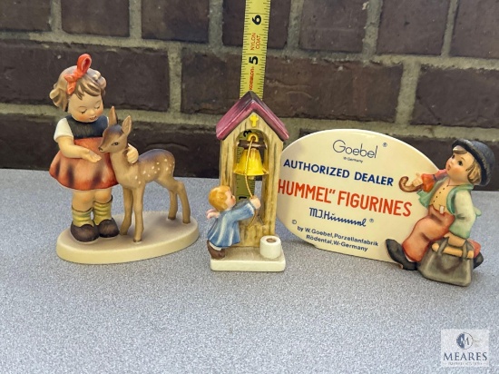 Hummel "Friends", Angel Ringing Bell, and "Authorized Dealer"