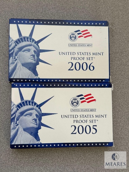 TWO United States Mint Proof Sets 2005 and 2006