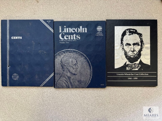 Three Incomplete Lincoln Cent Books