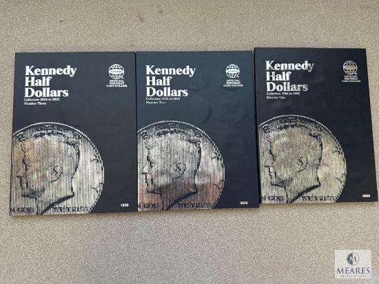 Three Incomplete Kennedy Half Dollars Books