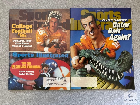 Two Peyton Manning Sports Illustrated Magazines