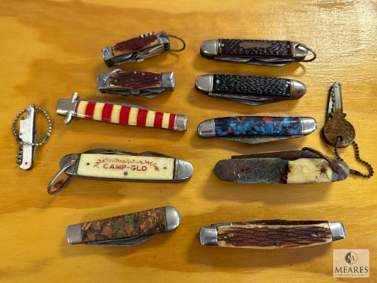 Mixed Group of 10 Folding Pocket Knives - Various Manufacturers