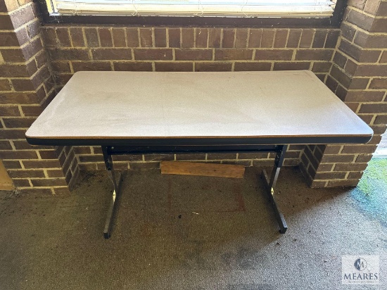 Office Desk with Metal Base