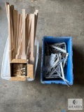 Shelving Parts and Wooden Paddles