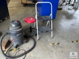 Step Stool, Stool, and Shop Vac