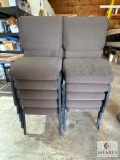 Group of 10 Stacking Chairs